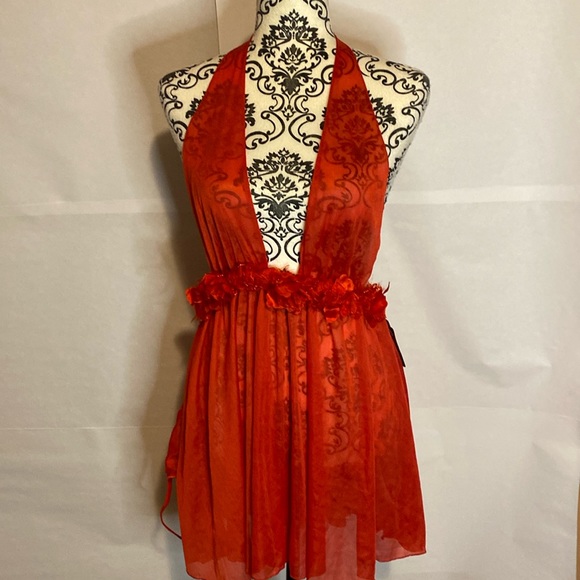Lovers Lane new with tags, red baby doll lingerie no with tags size large - Picture 1 of 6